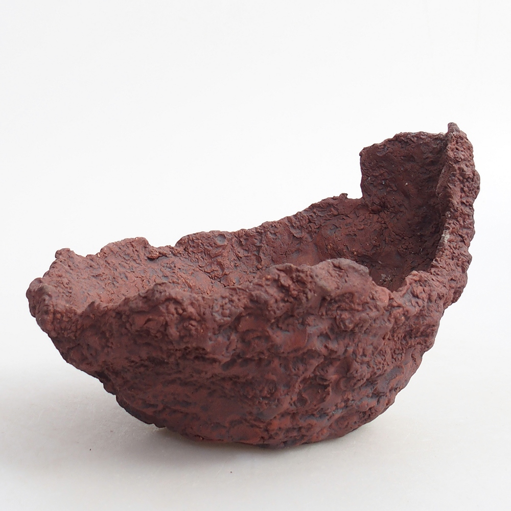 Keramikschale 13 x 11,5 x 10,5 cm , Farbe braun