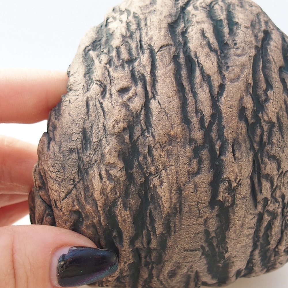 Keramikschale 10 x 9,5 x 10 cm , Farbe braun