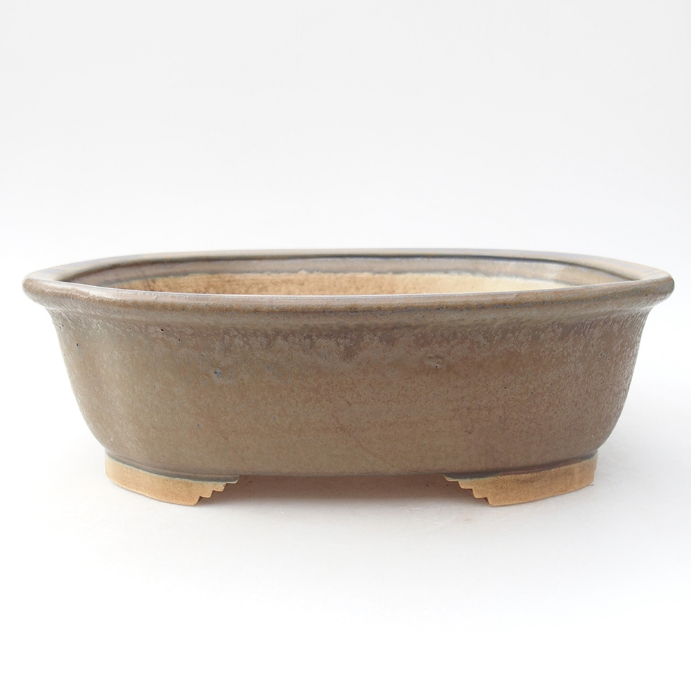 Keramik-Bonsaischale 24 x 21 x 7,5  cm, Farbe blau