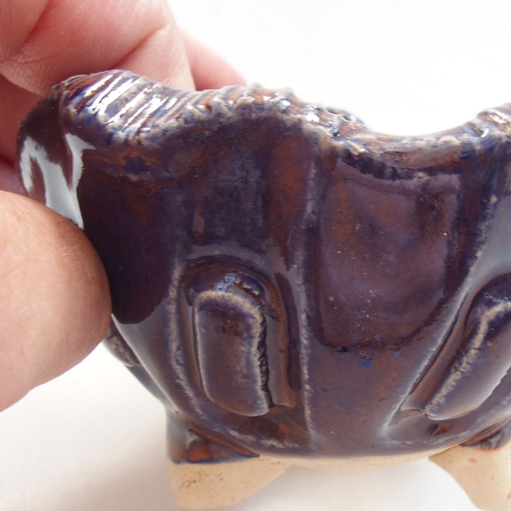 Keramikschale 8 x 7 x 5,5 cm, Farbe blau