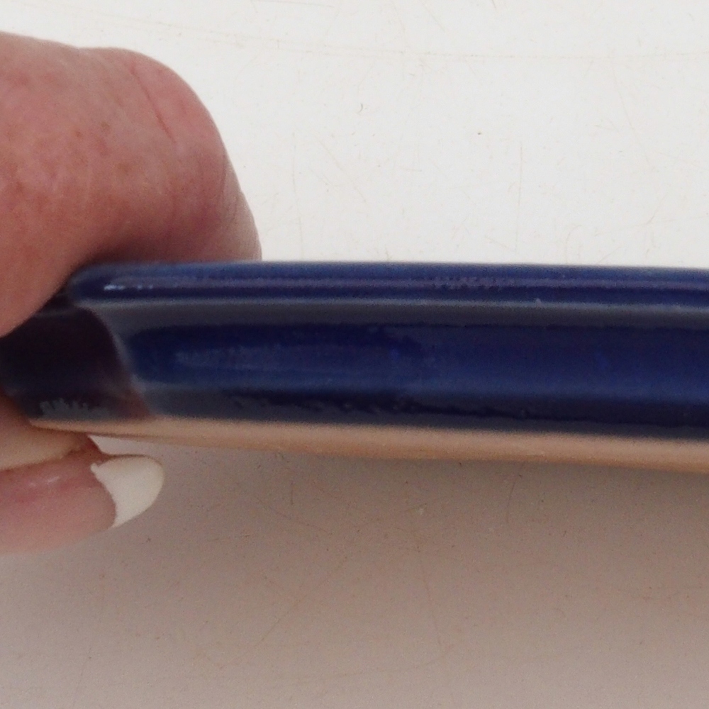 Keramikschale H01 – 11,5 x 8 x 0,5 cm – blau
