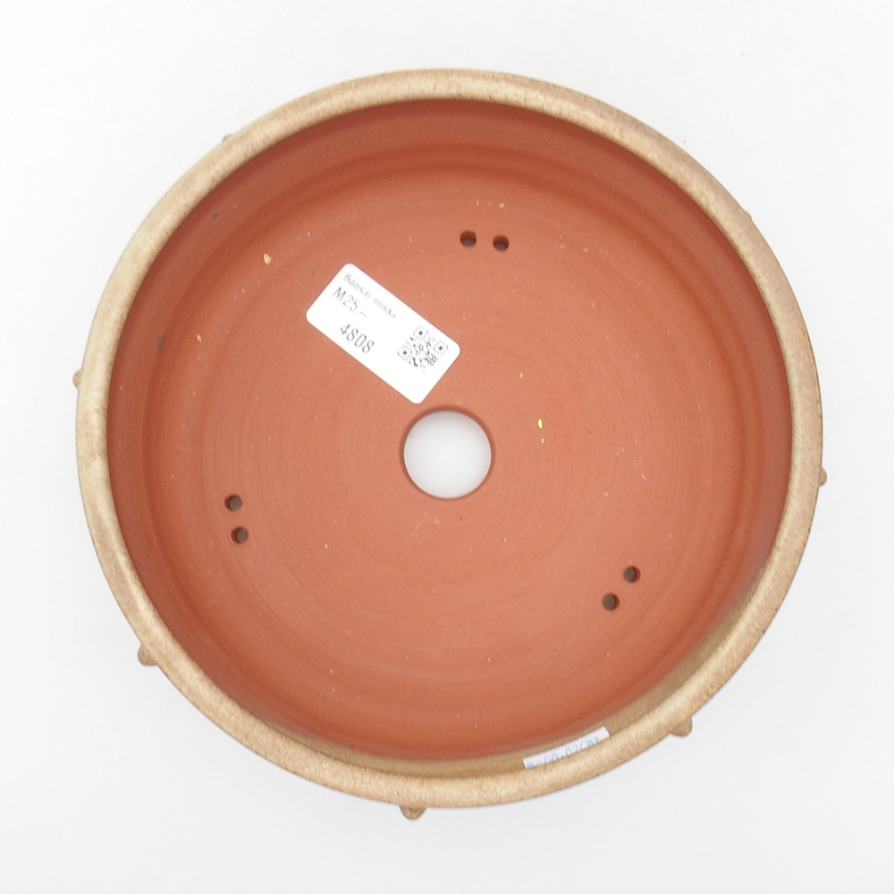 Bonsaischale aus Keramik 18 x 18 x 5,5 cm, BeigeFarbe