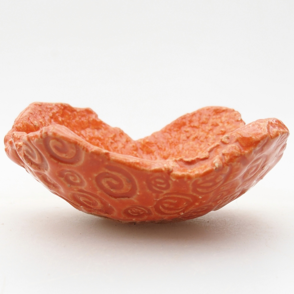 Keramikschale 9 x 8,5 x 4 cm , Farbe orange