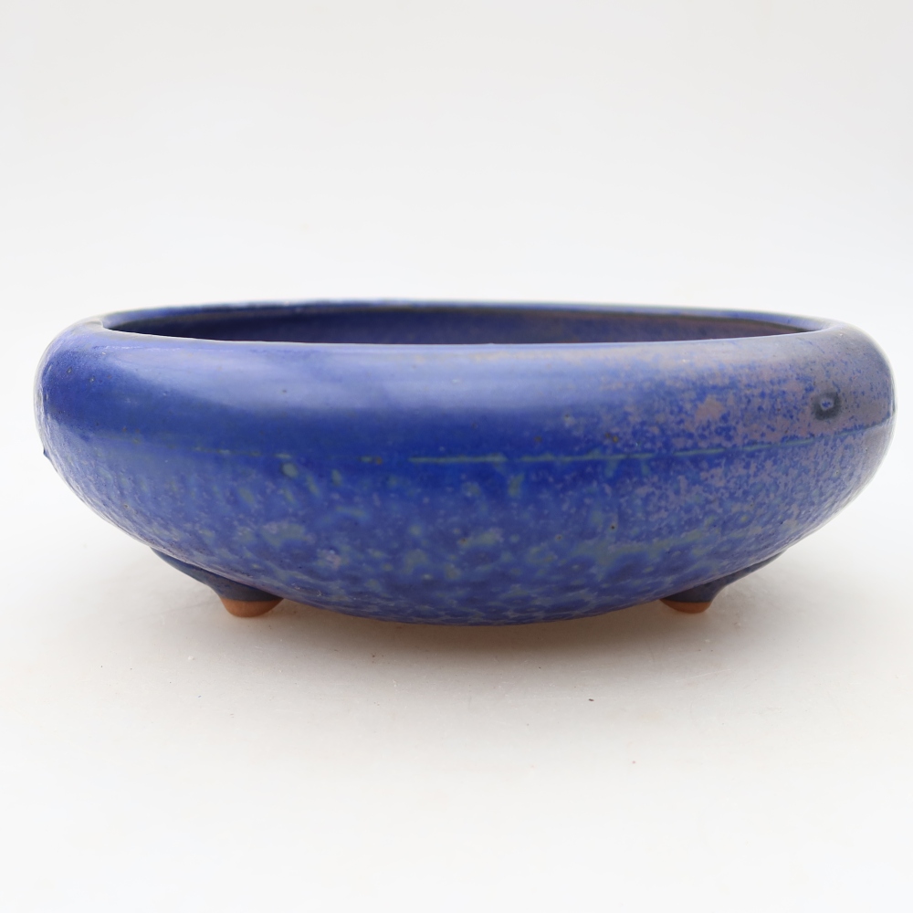 Keramik-Bonsai-Schale 20 x 20 x 7,5 cm, Farbe: Blau