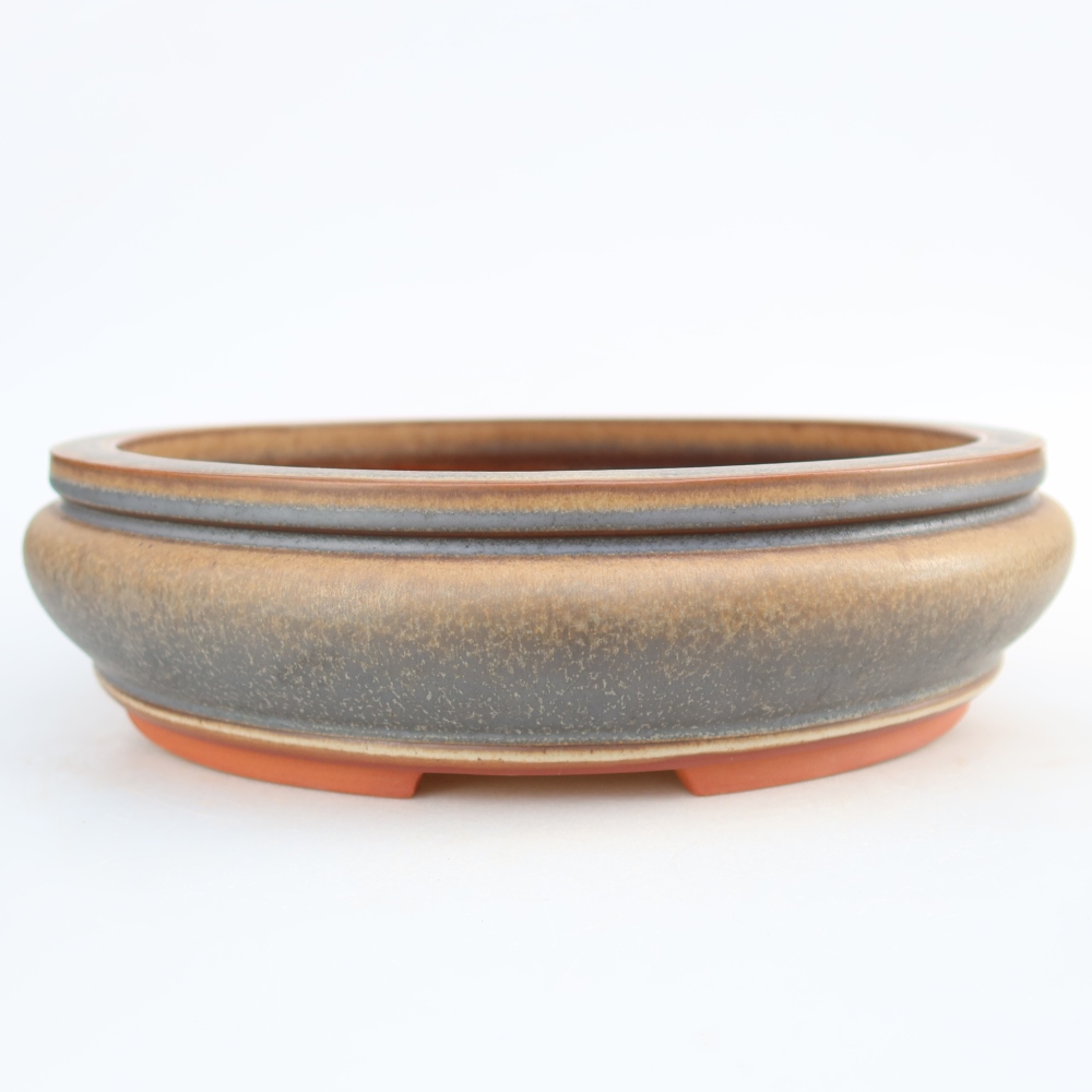 Keramikschale  27 x 27 x 7,5 cm, Farbe: Braun
