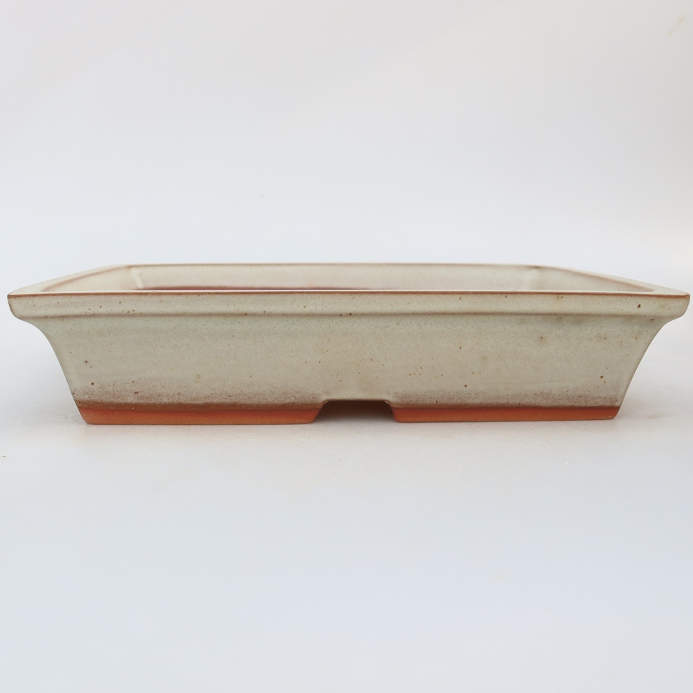 Keramikschale  26 x 19,5 x 5,5 cm, Farbe: Beige