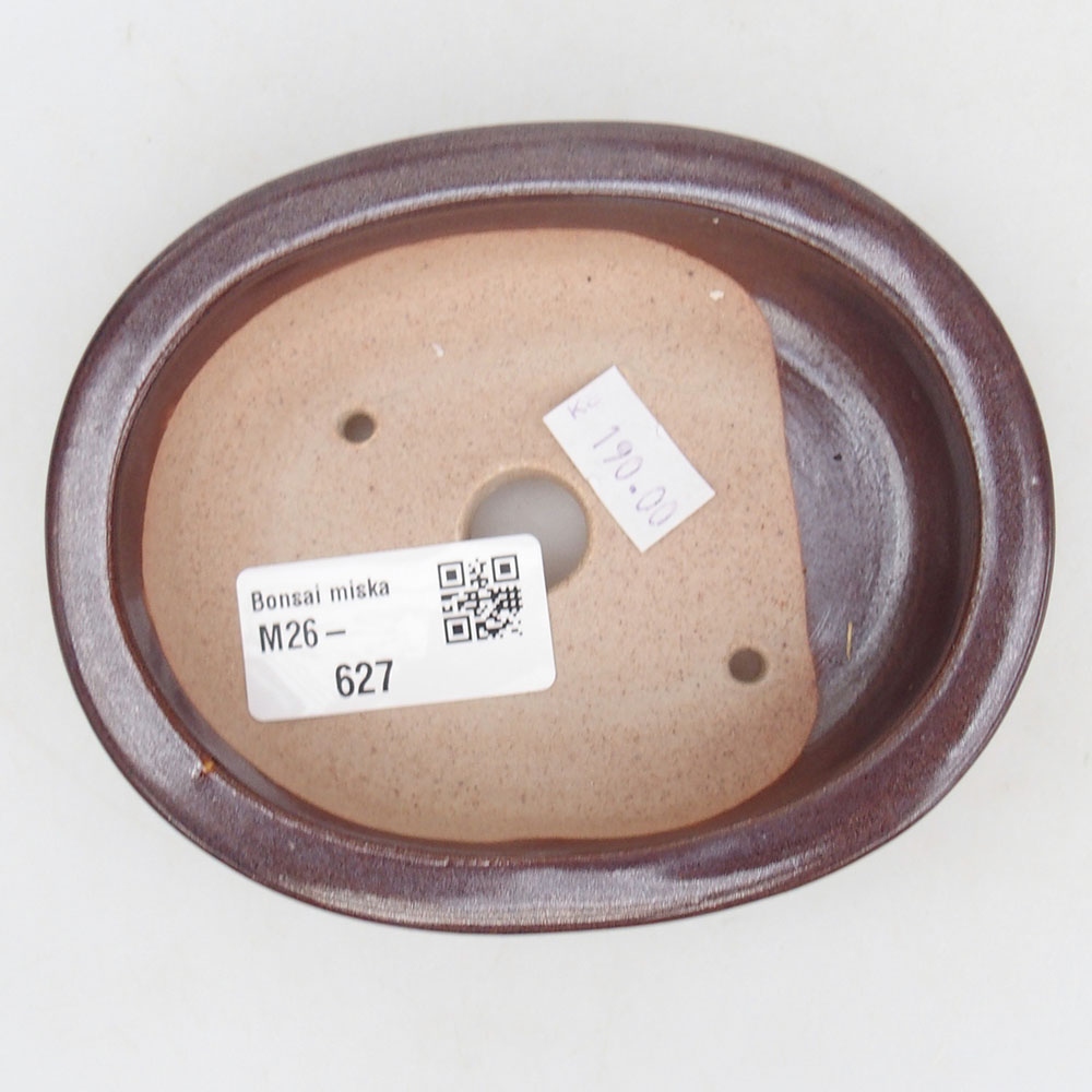 Bonsaischale aus Keramik 12 x 10 x 3 cm, braun