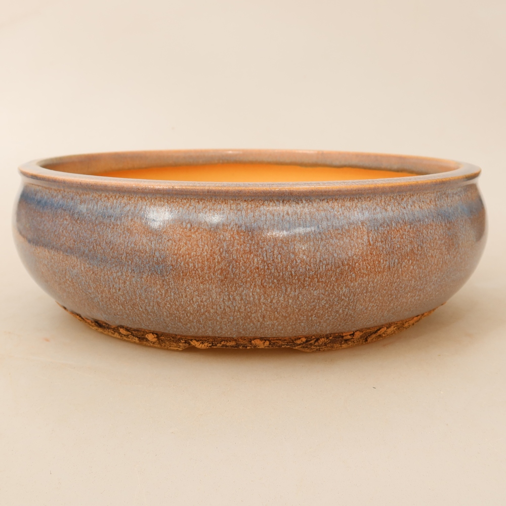 Bonsaischale aus Keramik 24 x 24 x 8 cm, Farbe blau