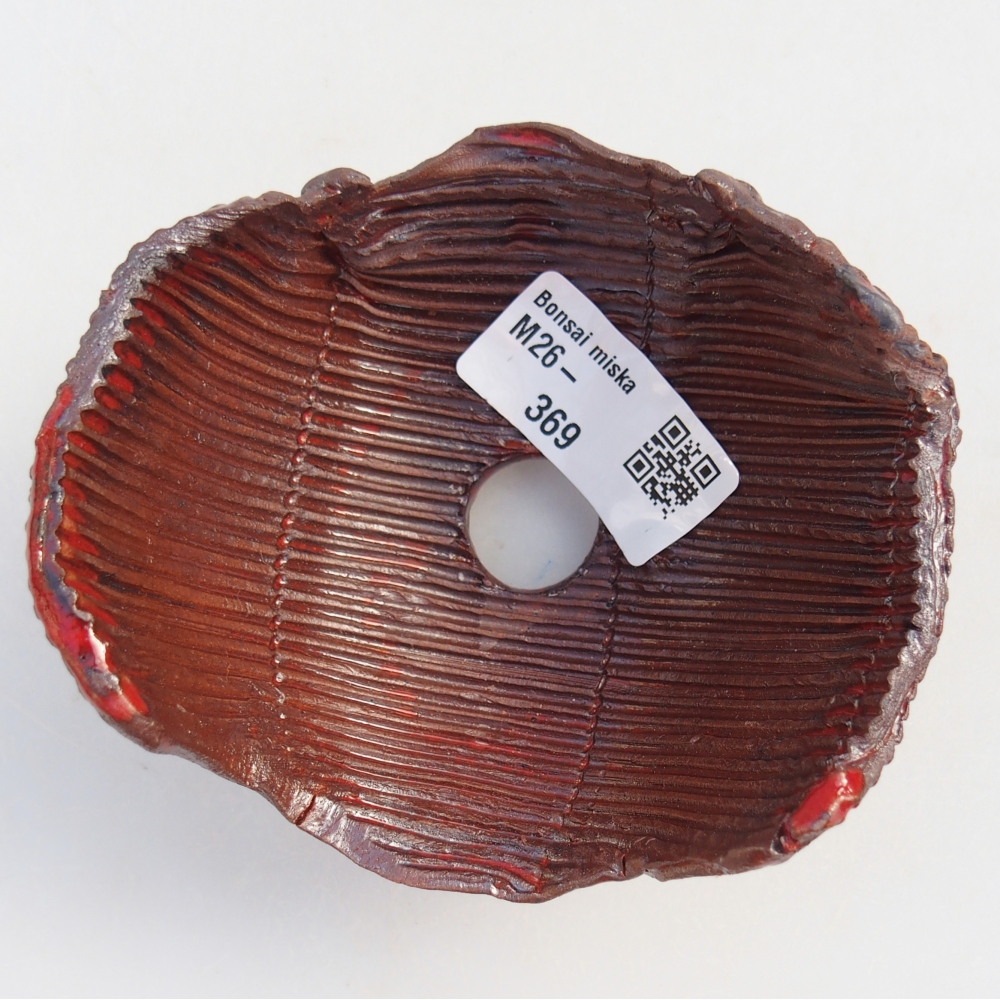 Keramische Muschel 10 x 10 x 6 cm , Farbe braun