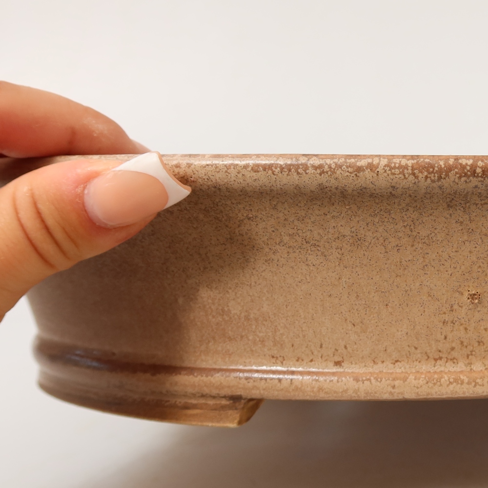 Keramik-Bonsai-Schale 27 x 24,5 x 5,5 cm, Farbe: Rosa