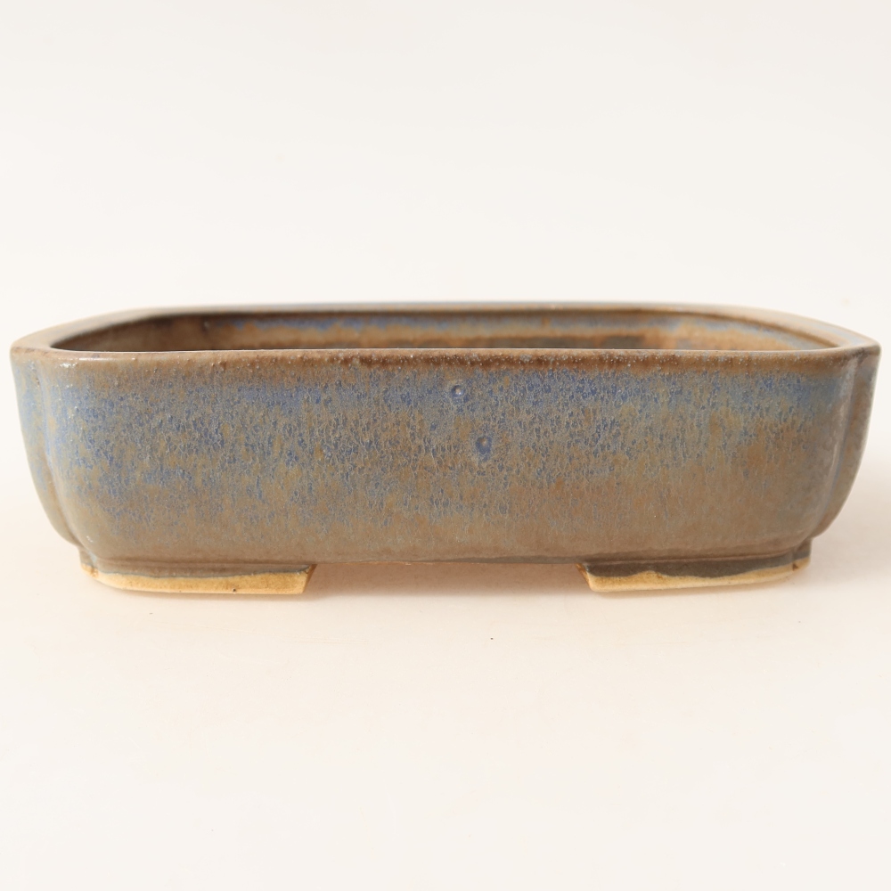 Keramik-Bonsai-Schale 18 x 14 x 4,5 cm, Farbe: Blau