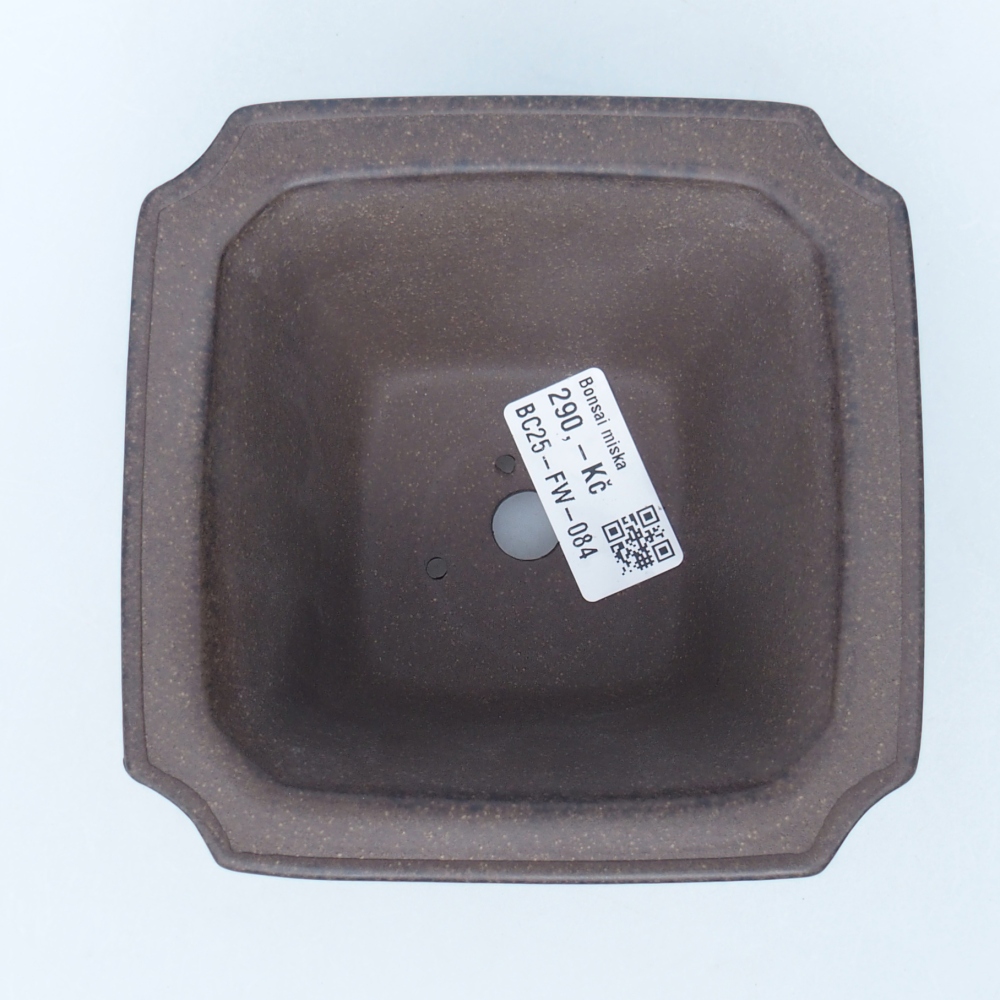 Schale 12 x 12 x 7,5 cm braun ocker