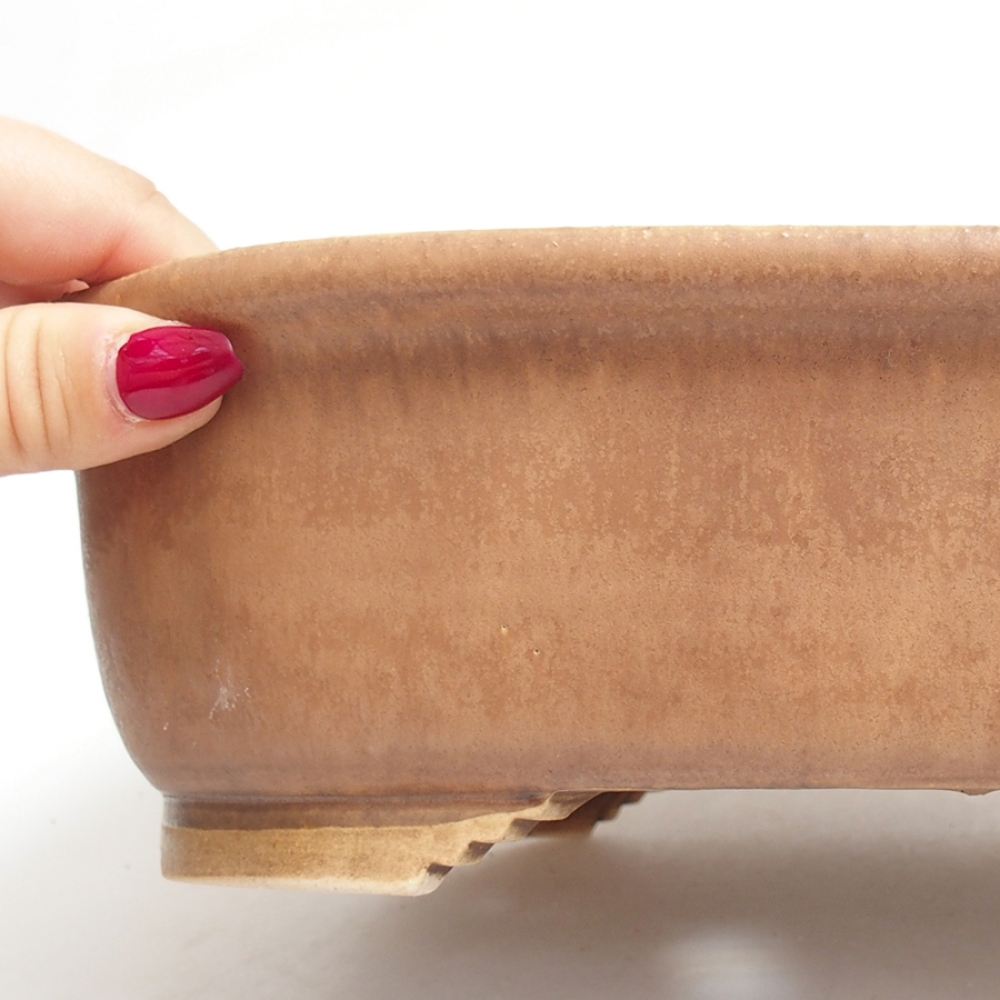 Bonsaischale aus Keramik  25 x 21 x 7,5  cm, Farbe rosa