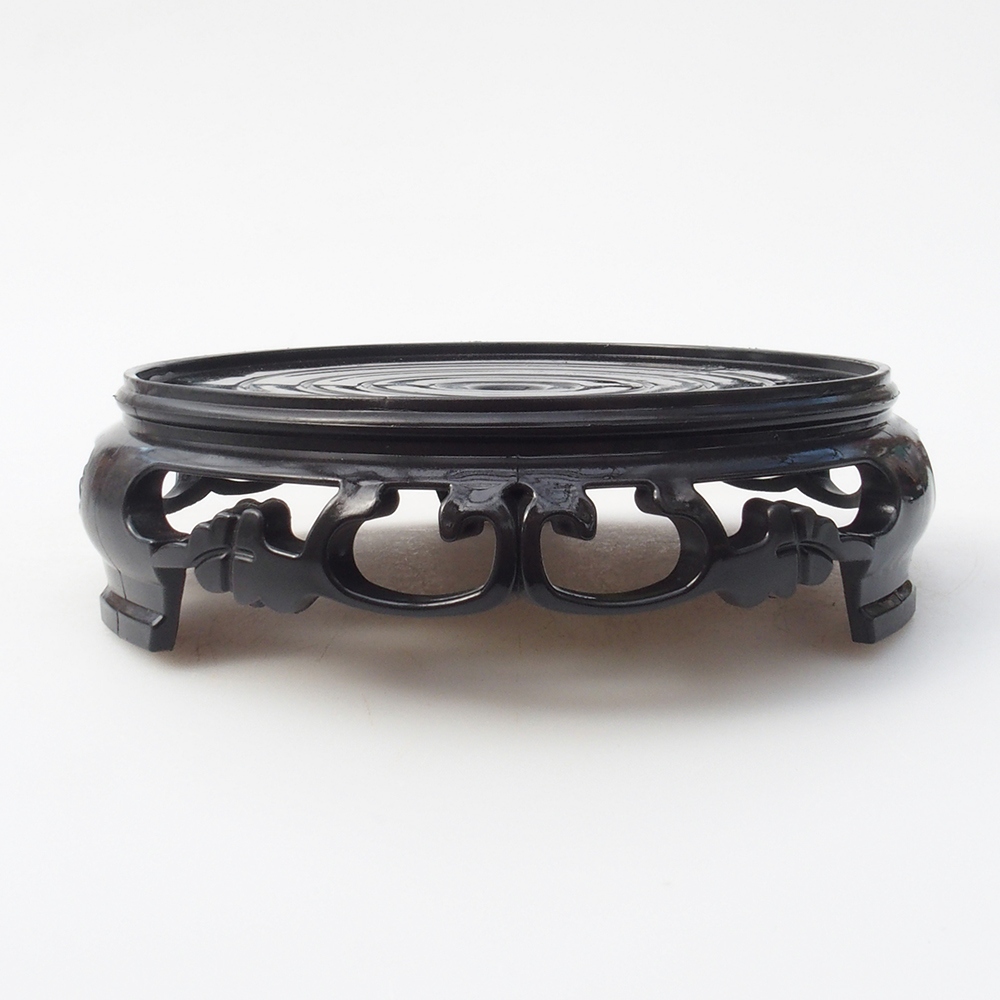 Bonsaitisch Kunststoff rund 14,5 x 14,5 x 4 cm, Farbe schwarz