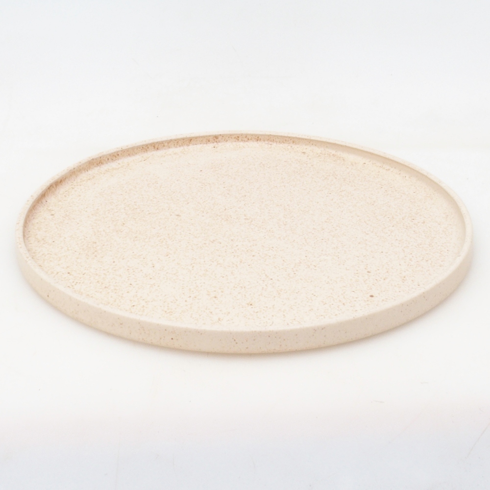 Bonsai-Schale rund D7-L - 28 x 28 x 1,5 cm - Beige