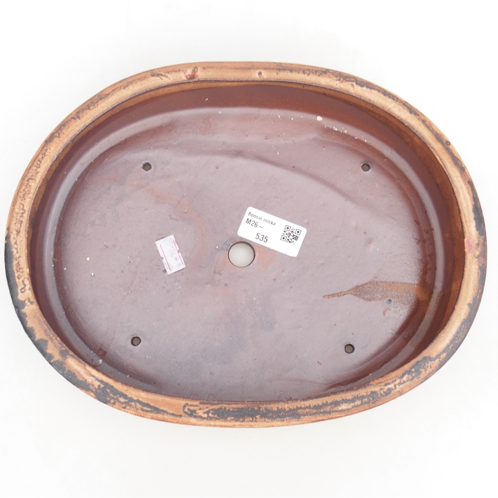 Bonsaischale aus Keramik 27 x 21 x 5 cm, rosa