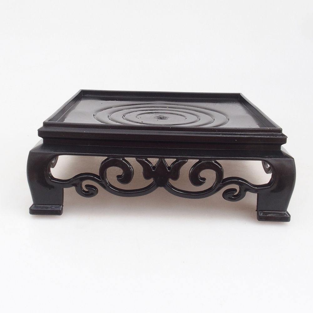 Bonsaitisch Kunststoff Quadratischer 14,5 x 14,5 x 5  cm, Farbe schwarz