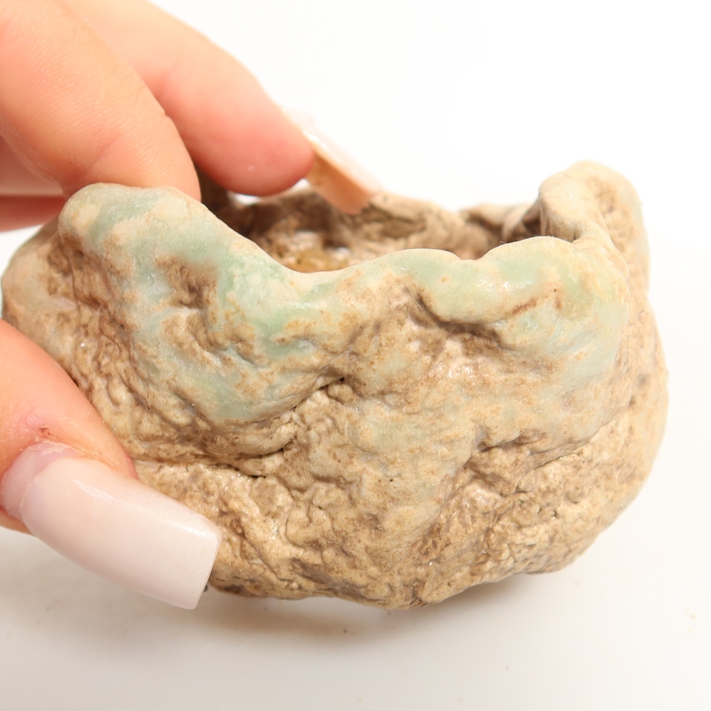 Keramikschale  8 x 7 x 5,5 cm, Farbe: grün