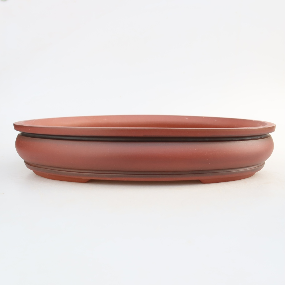 Keramikschale  31 x 23,5 x 5,5 cm, Farbe: Ziegelrot