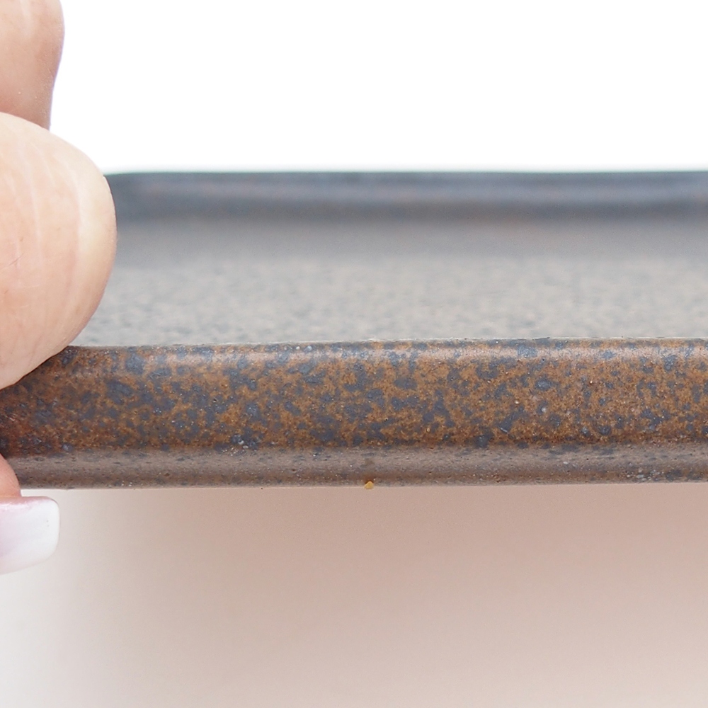 Keramikschale H20 - 26,5 x 20 x 1,5 cm - braun