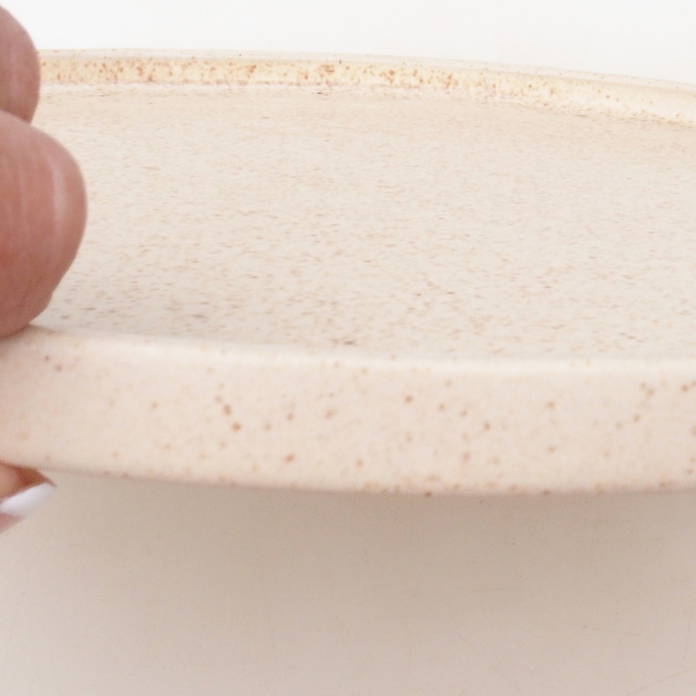 Bonsai-Schale rund D7-L - 28 x 28 x 1,5 cm - Beige