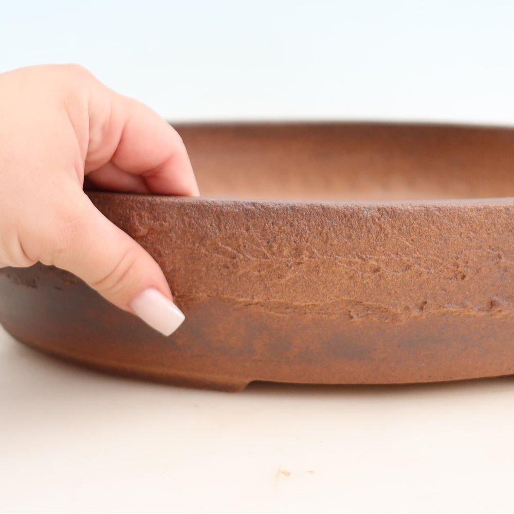 Keramik-Bonsai-Schale 37 x 30 x 7 cm, Farbe: braun