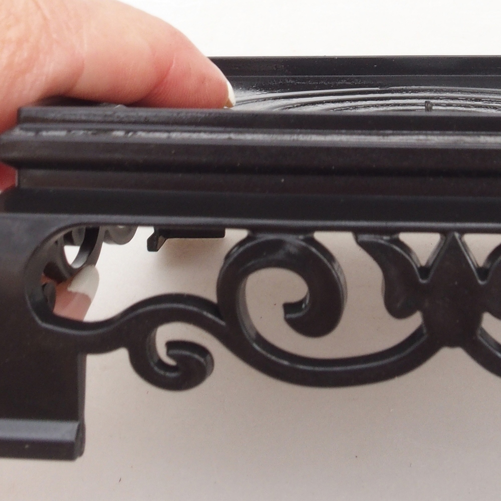 Bonsaitisch Kunststoff Quadratischer 12,5 x 12,5 x 4  cm, Farbe schwarz