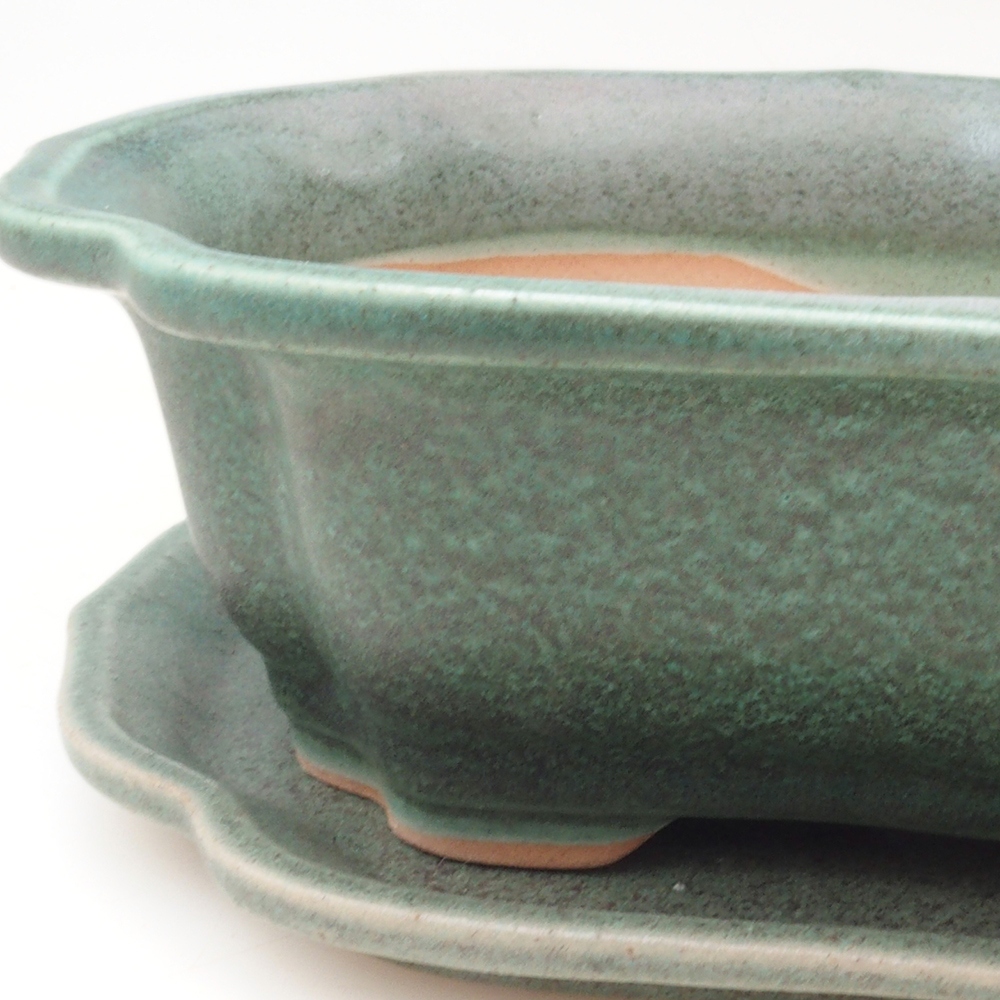 Bonsai-Schale + Untertasse H01 – 12 x 9 x 5 cm