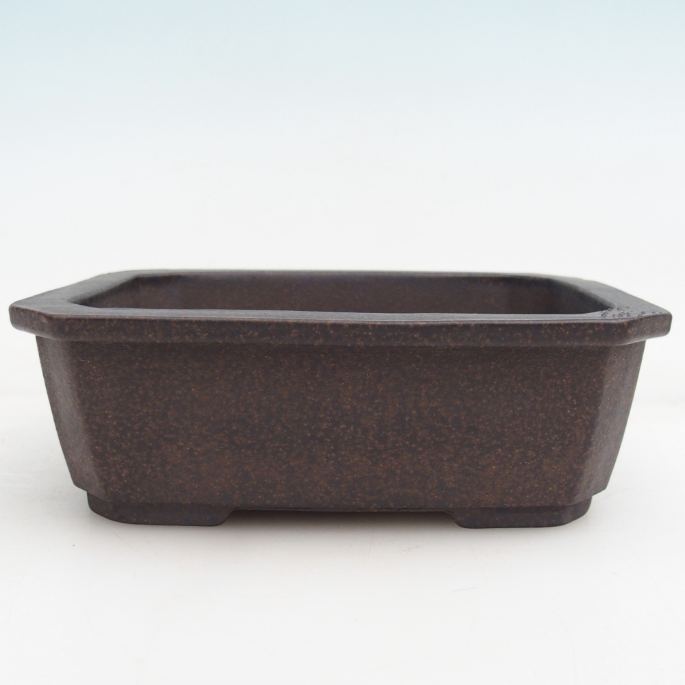 Bonsaischale aus Keramik 15 x 11 x 5 cm, bräunlich ocker