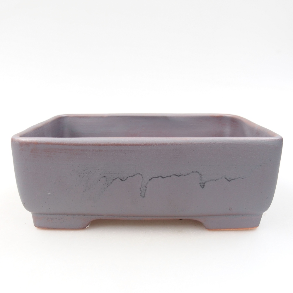 Keramik-Bonsaischale 14,5 x 11 x 5,5 cm, Farbe metallische