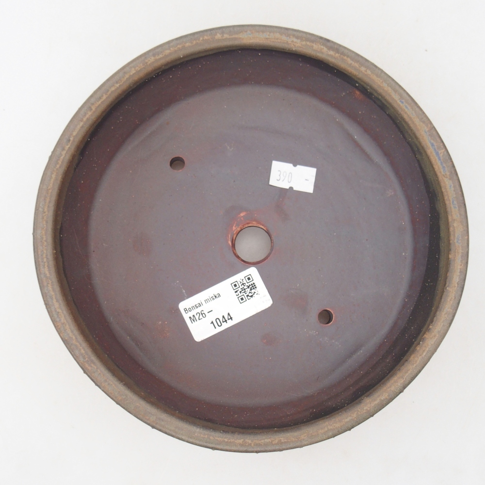 Bonsaischale aus Keramik 17,5 x 17,5 x 5 cm, braun