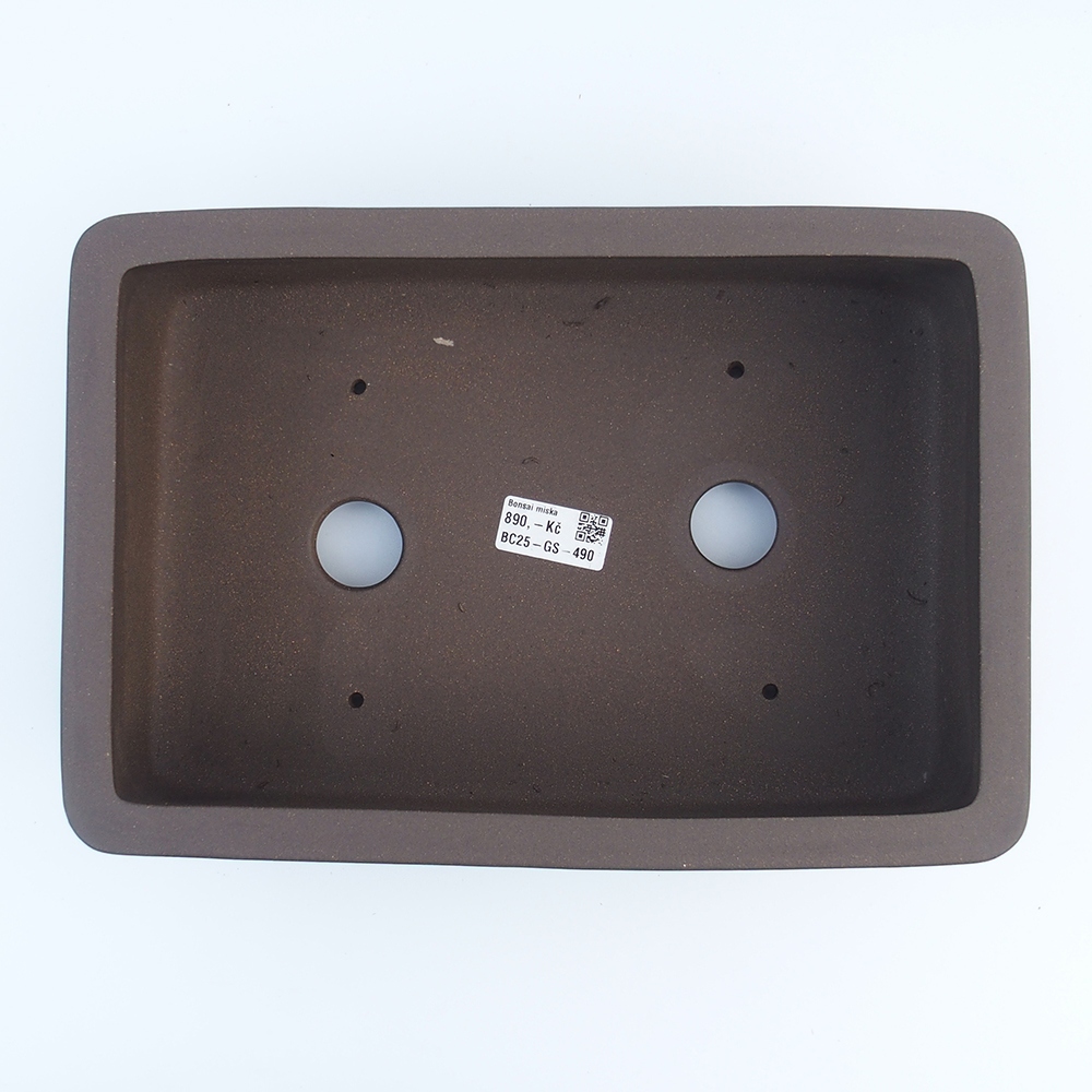 Schale 30,5 x 21 x 10 cm braun