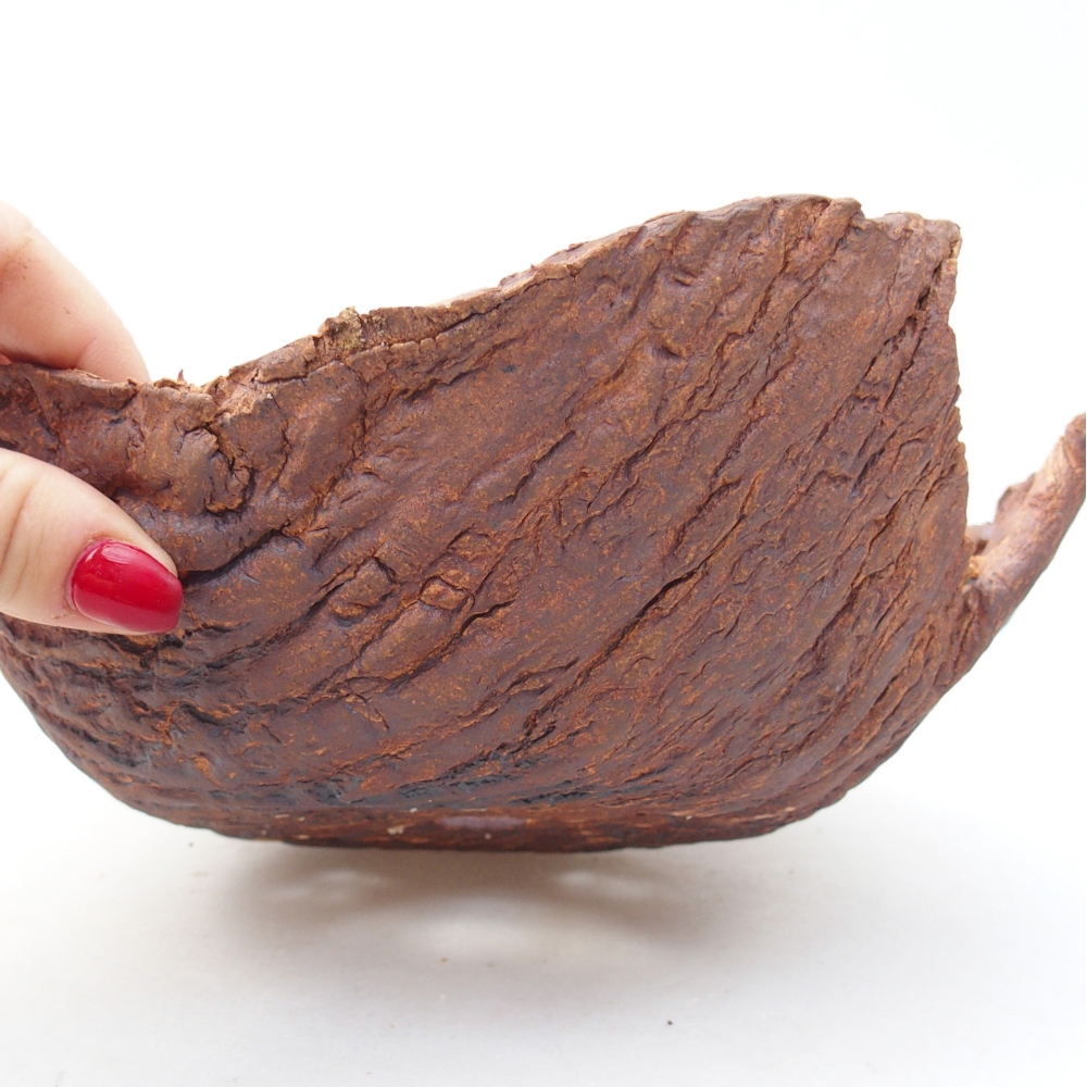 Keramikschale 20 x 20 x 8 cm , Farbe braun