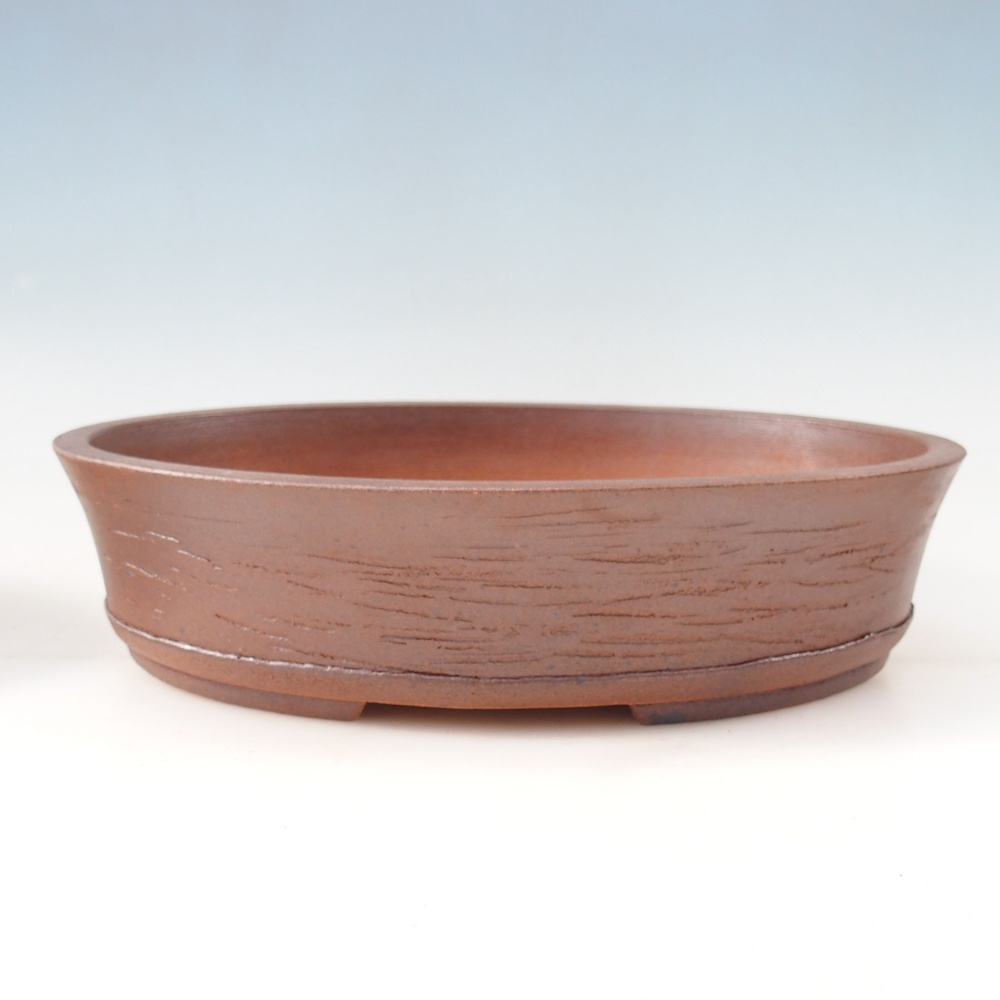 Bonsaischale 34 x 26 x 8 cm , Farbe braun