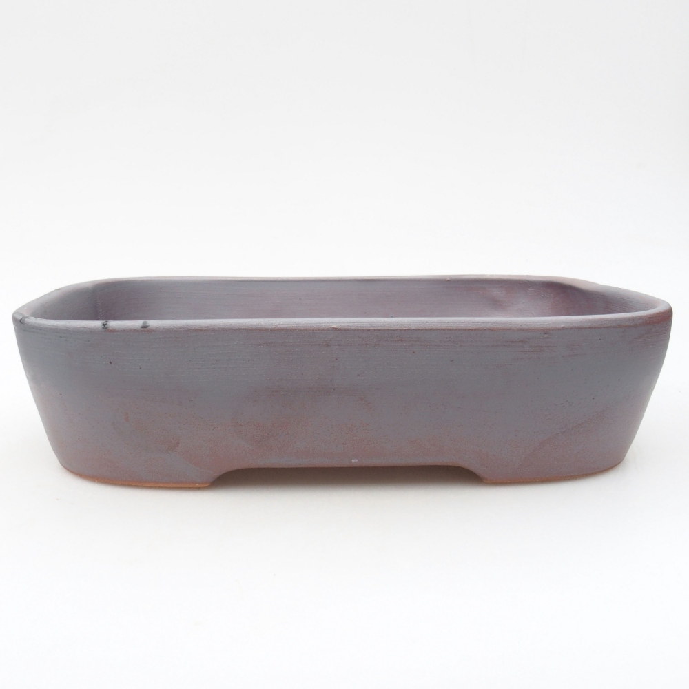 Keramik-Bonsaischale 23 x 17,5 x 5,5 cm, Farbe metallische