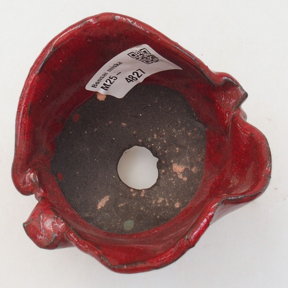 Keramikschale 8 x 8 x 7,5cm, Farbe rot