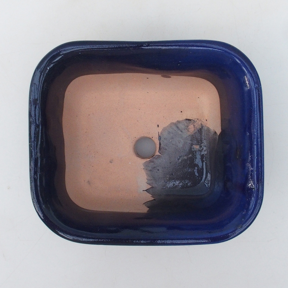 Bonsai-Schale H37 - 14,5 x 13 x 6,5 cm - blau