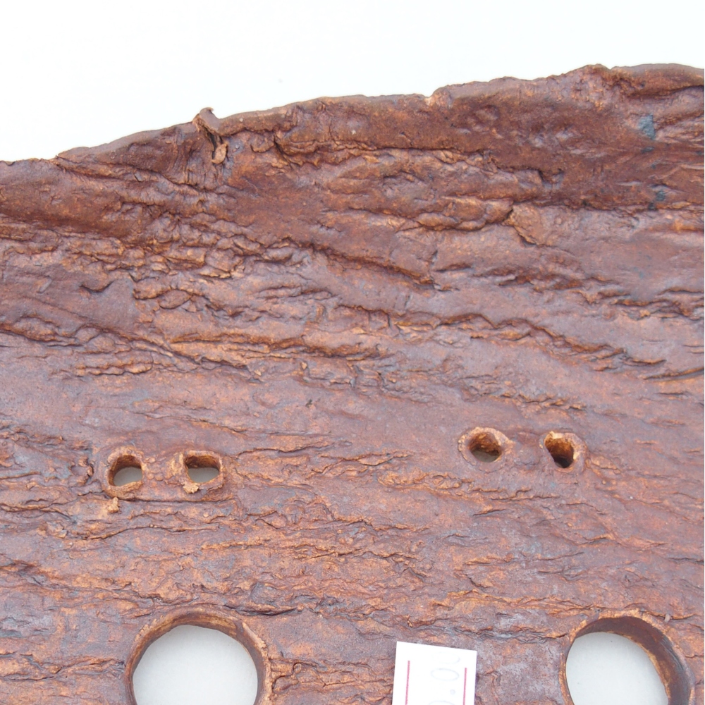 Keramikschale 32,5 x 18 x 5,5 cm , Farbe braun