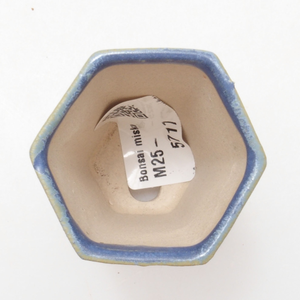 Mini-Bonsaischale 4,5 x 4,5 x 6,5 cm, Farbe blau