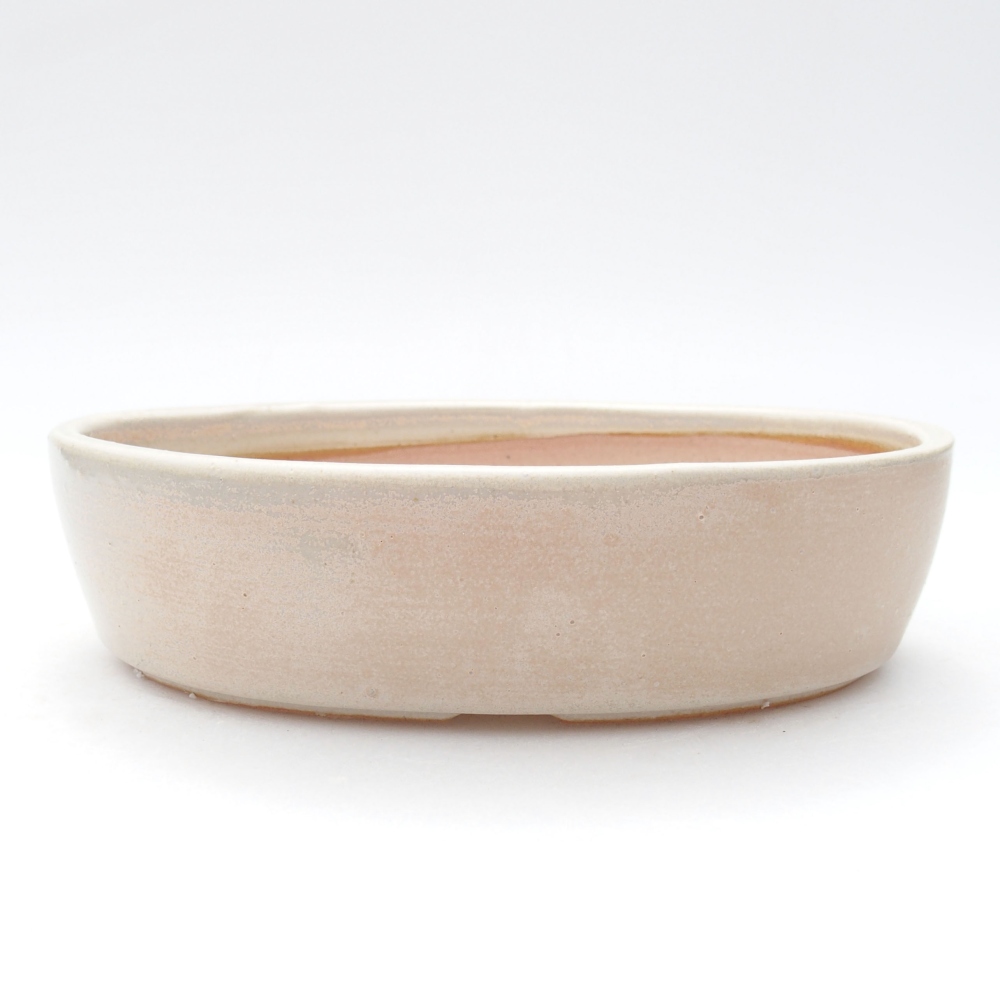 Keramik-Bonsaischale  16 x 11,5 x 4 cm, Farbe beige