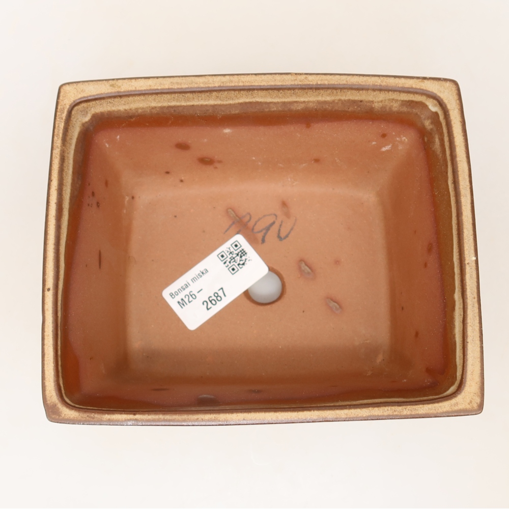 Keramikschale  14,5 x 12,5 x 7 cm, Farbe: Beige