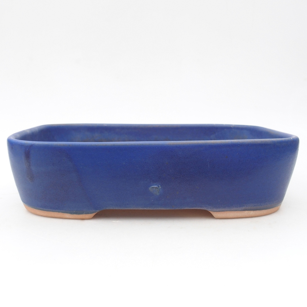 Bonsaischale aus Keramik 22,5 x 17 x 6 cm, Farbe blau