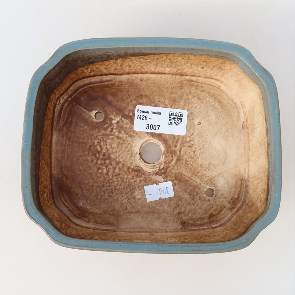 Keramik-Bonsai-Schale, 17,5 × 14,5 × 5 cm, Farbe: Blau