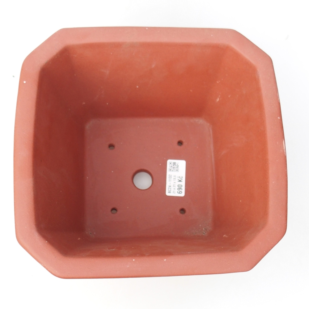 Schale 21 x 21 x 14 cm ziegelfarben