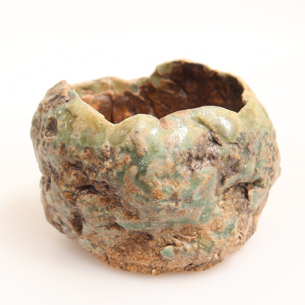 Keramikschale  6 x 5,5 x 5 cm, Farbe: grün