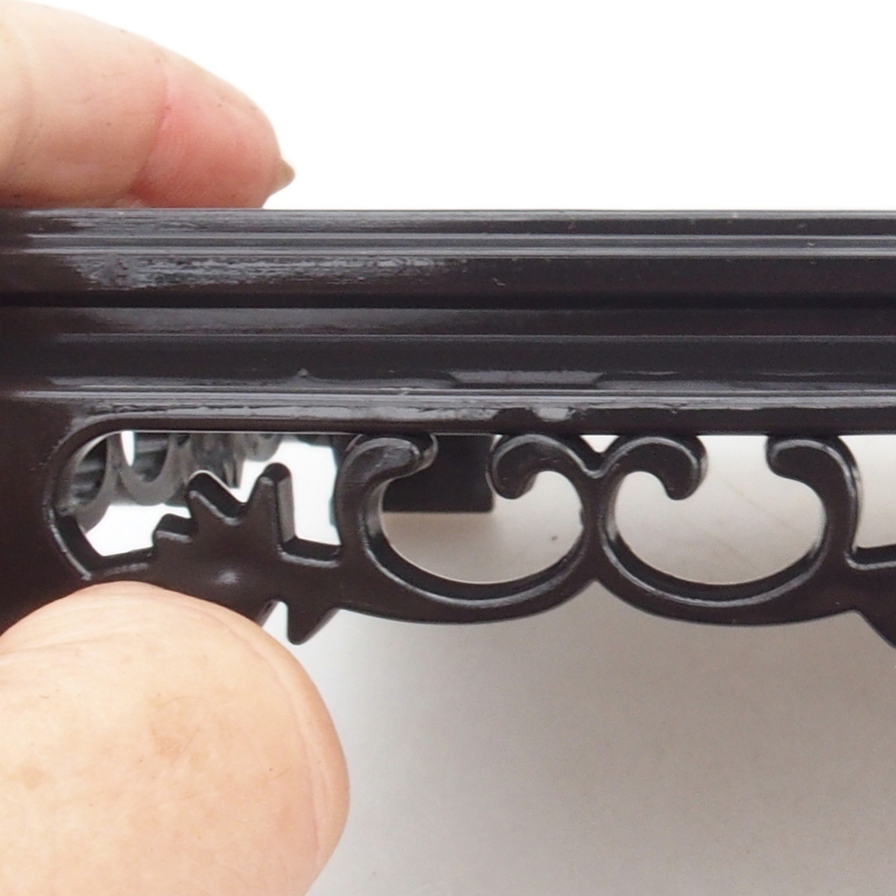Bonsaitisch Kunststoff rechteckiger 27 x 17,5 x 4 cm, Farbe schwarz