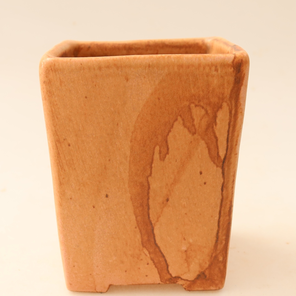 Keramik-Bonsai-Schale 7,5 x 7,5 x 10 cm, Farbe: Rosa