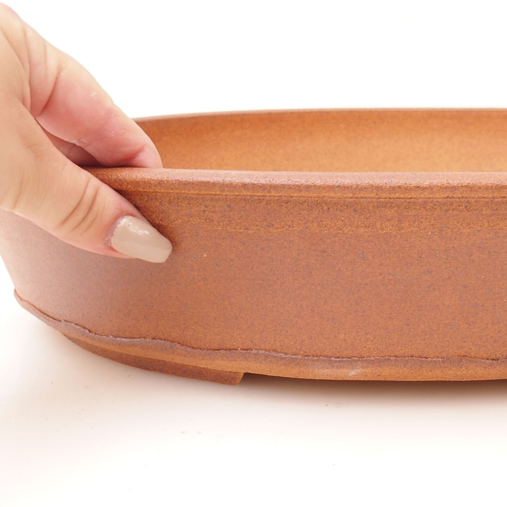 Bonsaischale 39,5 x 31 x 7,5 cm , Farbe braun