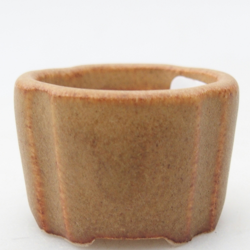 Mini-Bonsaischale 3,5 x 3,5 x 2,5 cm, braun