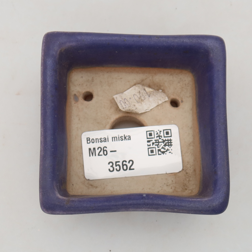 Keramik-Bonsai-Schale 7 x 7 x 3,5 cm, Farbe: Violett